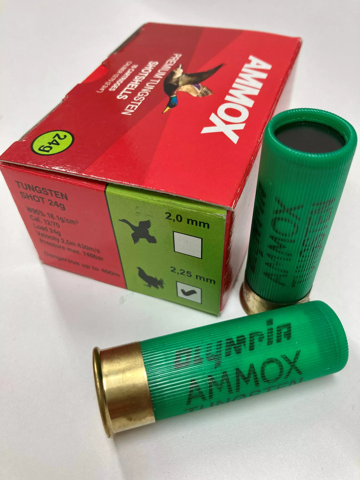 Ammox Tungsten Haglepatroner 2.25mm 24g