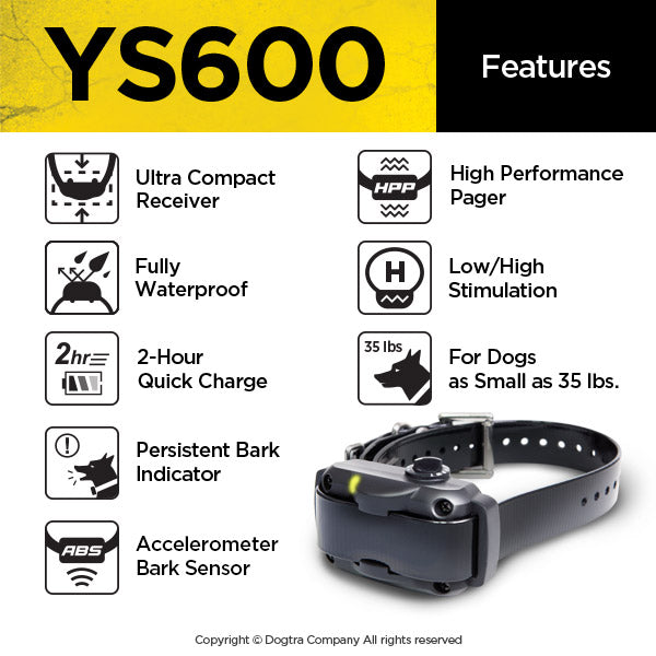 Dogtra YS600 halsbånd