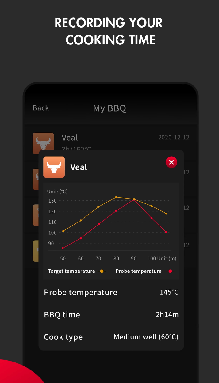 Hunter digitalt steketermometer med mobilapp