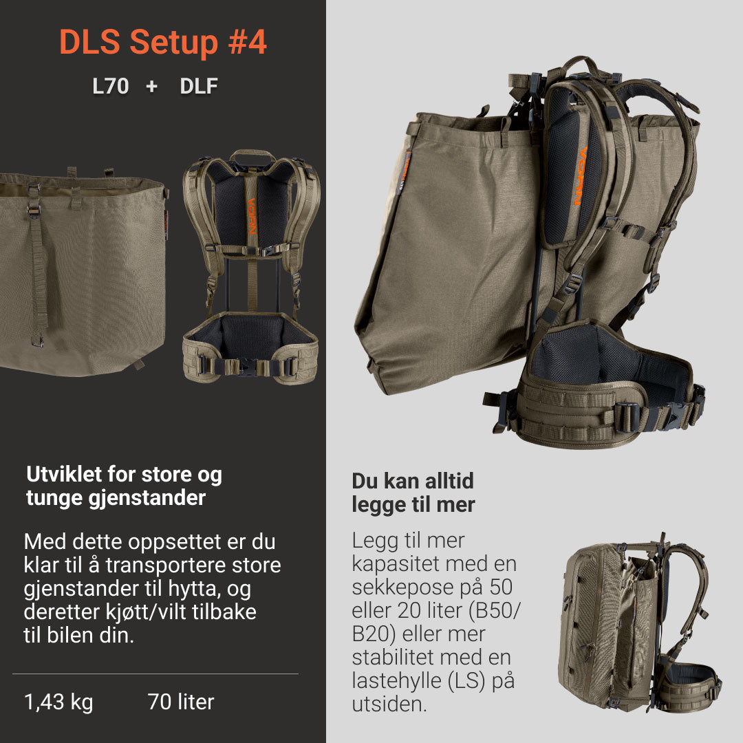 Vorn DLS - Bygg din egen jaktsekk