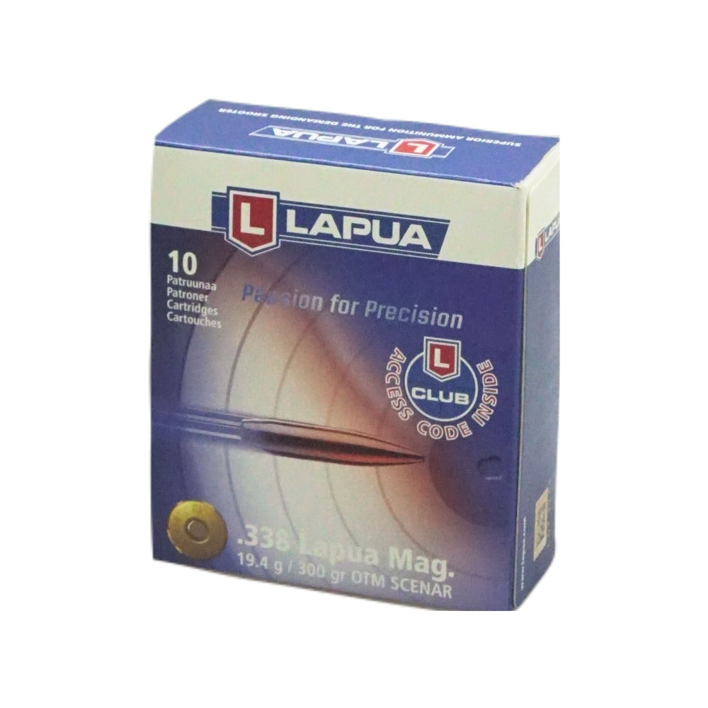 Lapua 338 Lapua Mag. 19.44g/300gn Scenar