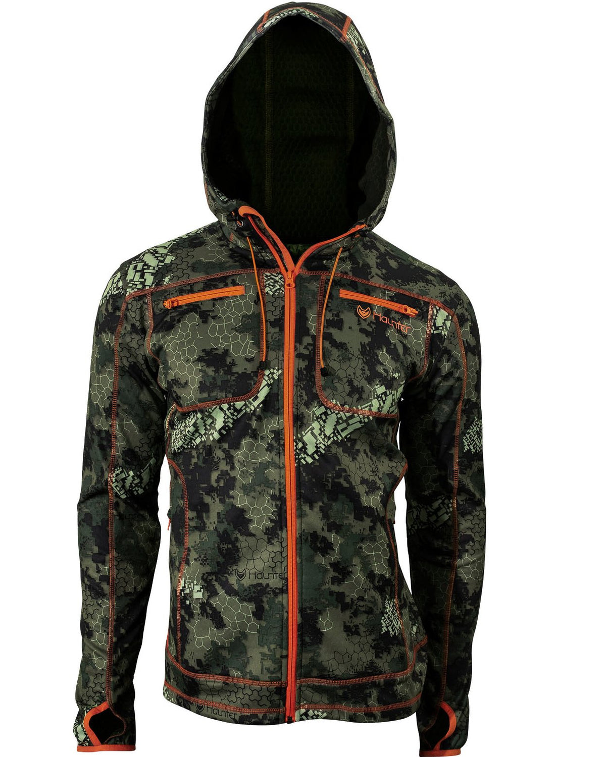 Haunter Thon Softshell Hoodie Camo/Orange