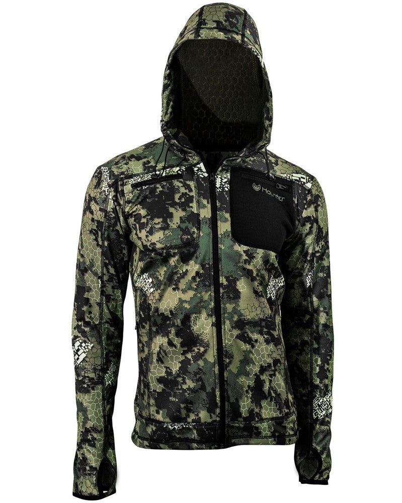 Haunter Thon Softshell Hoodie Camo/Sort