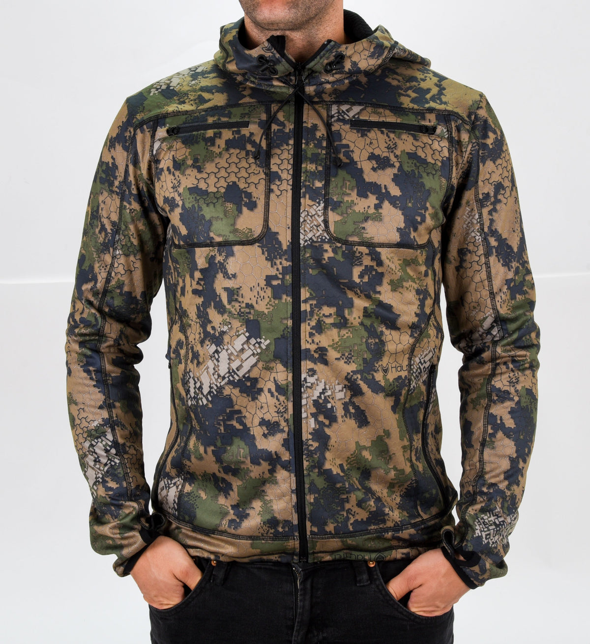 Haunter Thon Softshell Hoodie Camo/Brun